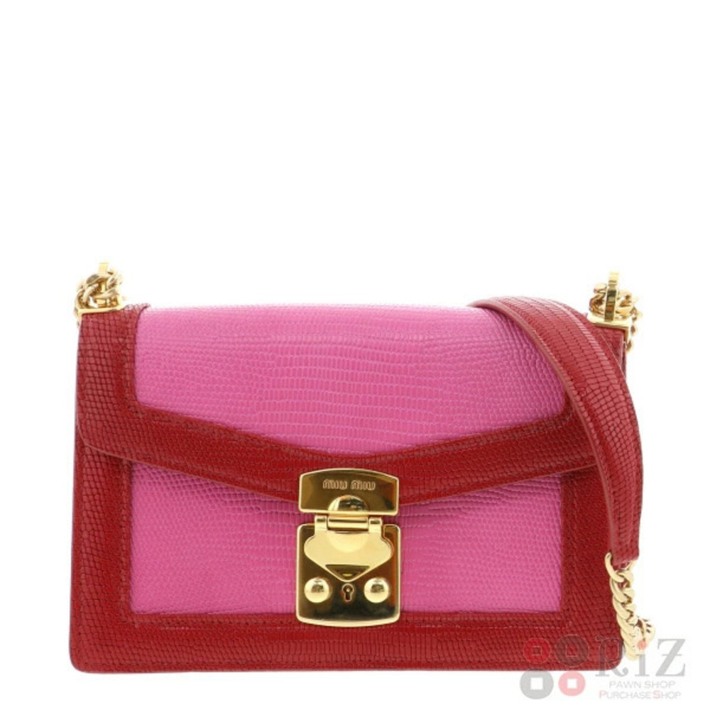 Miu Miu Shoulder Bag Pink RED GD Messenger